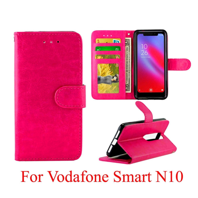 For Vodafone Smart N10 Crazy Horse Texture Horizontal Flip Leather Case with Holder & Card Slots & Wallet & Photo Frame