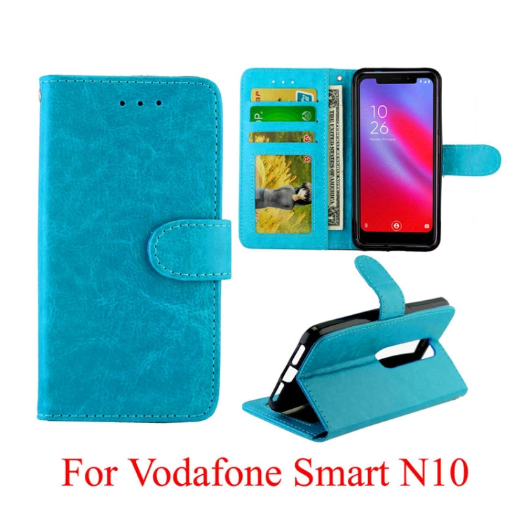 For Vodafone Smart N10 Crazy Horse Texture Horizontal Flip Leather Case with Holder & Card Slots & Wallet & Photo Frame