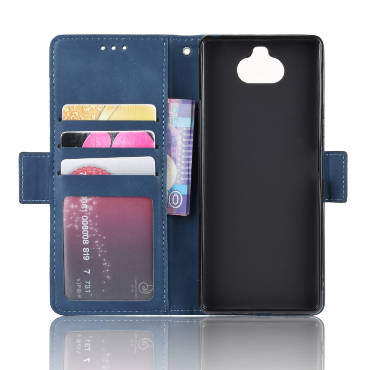 For Sony Xperia 8 Wallet Style Skin Feel Calf Pattern Leather Case with Separate Card Slot
