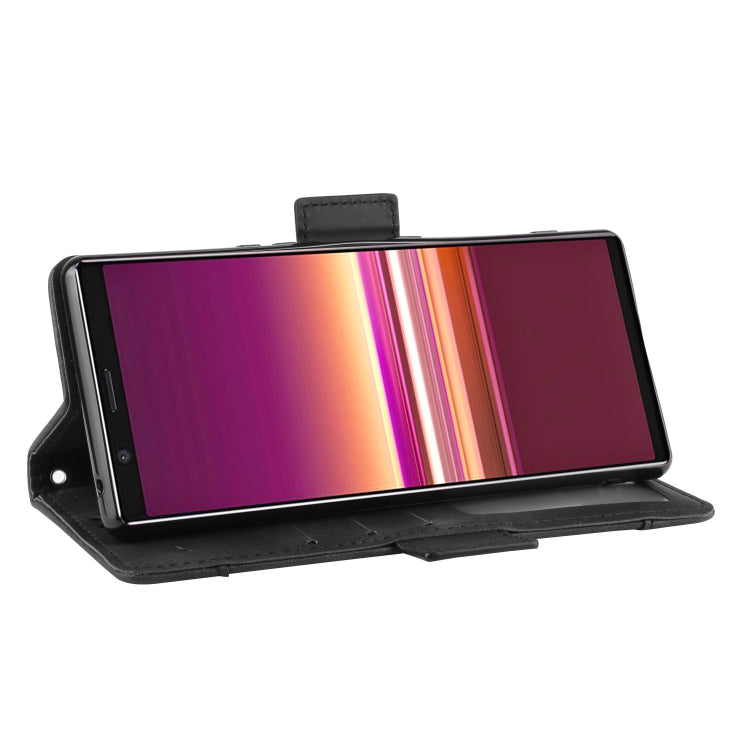 For Sony Xperia 5 Wallet Style Skin Feel Calf Pattern Leather Case with Separate Card Slot