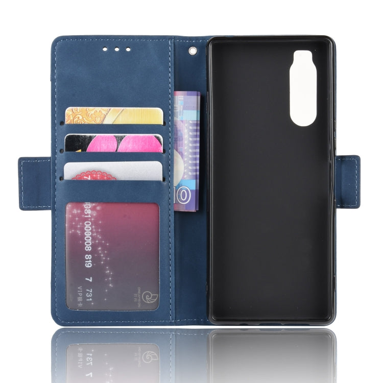 For Sony Xperia 5 Wallet Style Skin Feel Calf Pattern Leather Case with Separate Card Slot