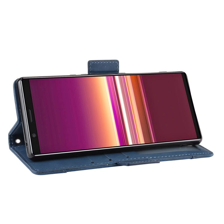 For Sony Xperia 5 Wallet Style Skin Feel Calf Pattern Leather Case with Separate Card Slot
