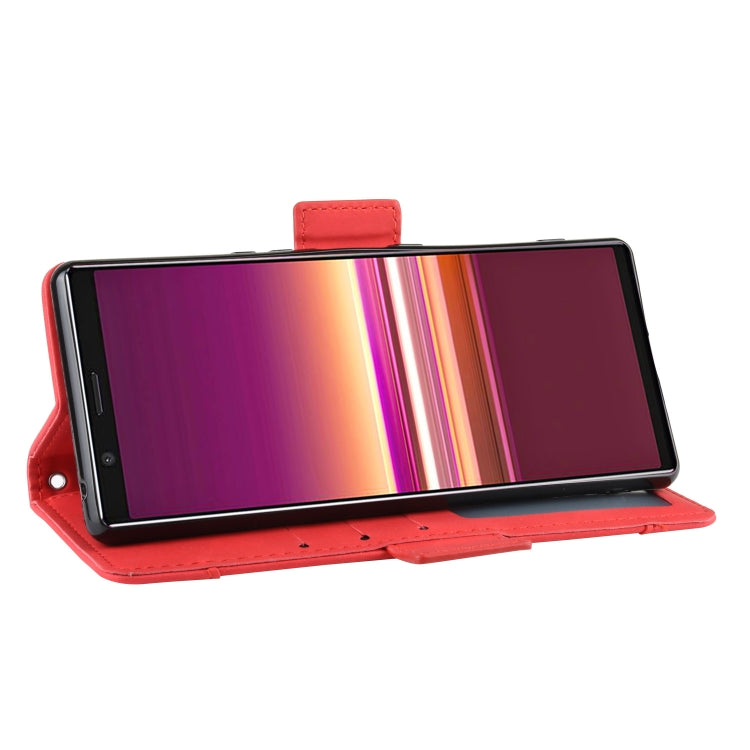 For Sony Xperia 5 Wallet Style Skin Feel Calf Pattern Leather Case with Separate Card Slot