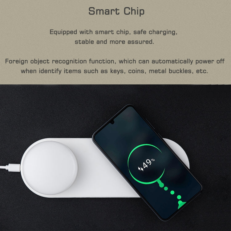 YouOKLight YK2327 Wireless Charger LED Night Light,Magnetic Attraction Fast Charging for iPhone Samsung Huawei Xiaomi