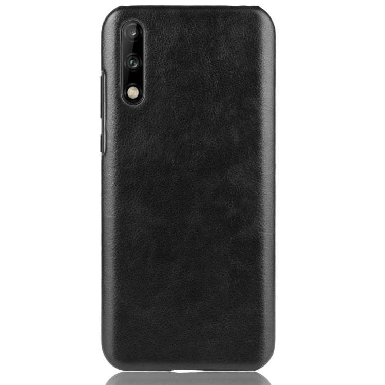 For Huawei Enjoy 10s Shockproof Litchi Texture PC + PU Case