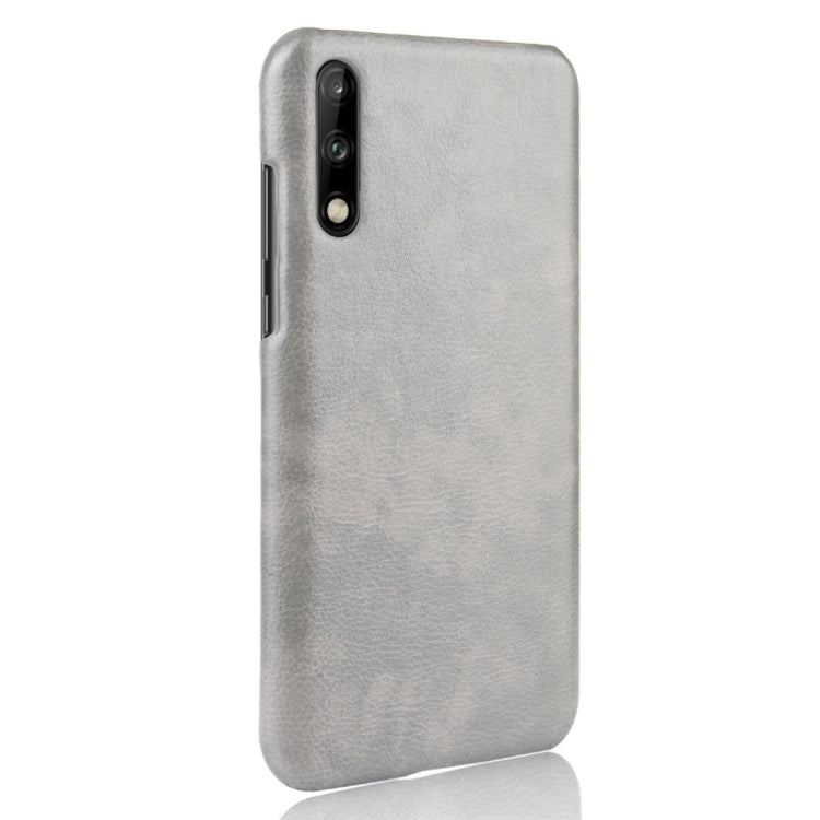 For Huawei Enjoy 10s Shockproof Litchi Texture PC + PU Case