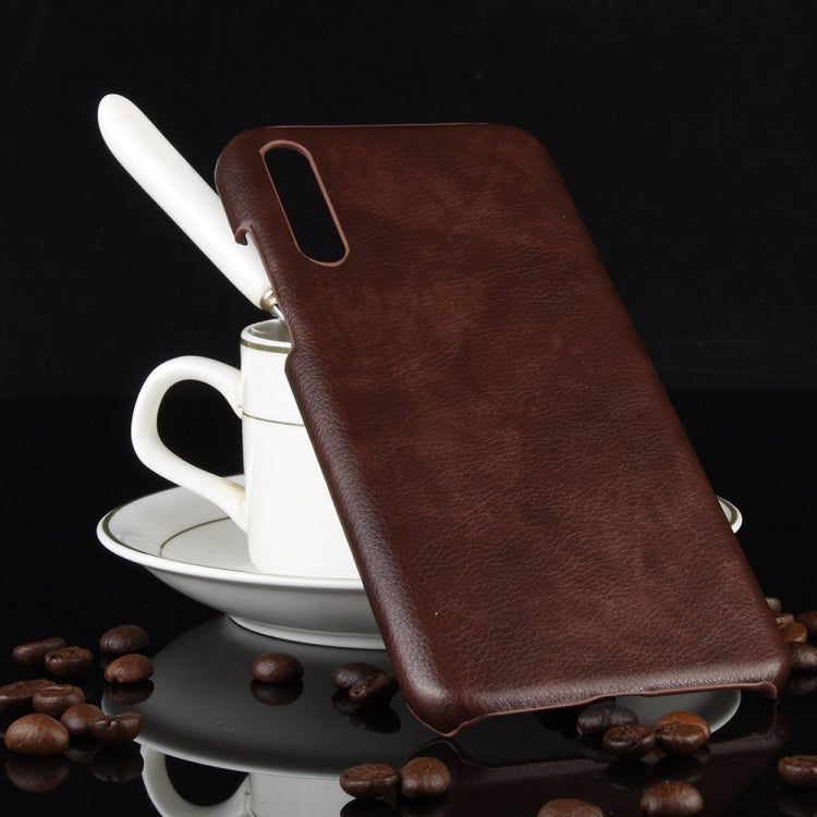 For Huawei Enjoy 10s Shockproof Litchi Texture PC + PU Case