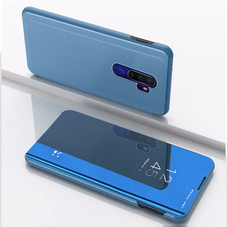 For OPPO Reno Ace / Realme X2 Pro Plated Mirror Horizontal Flip Leather Case with Holder