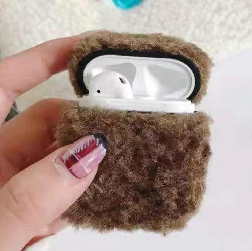 For Apple AirPods1/2  Plush Bluetooth Headphone Protective Case