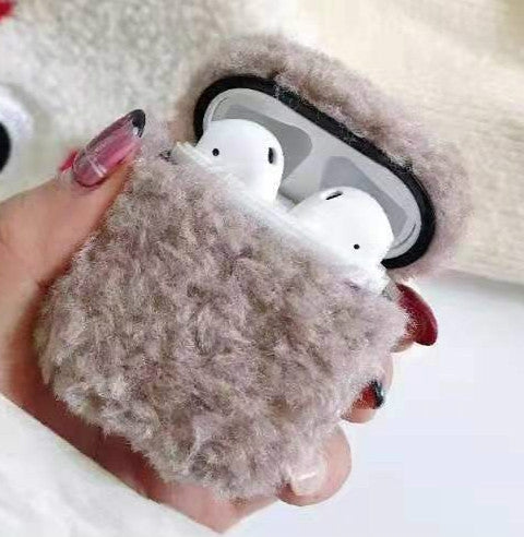 For Apple AirPods1/2  Plush Bluetooth Headphone Protective Case