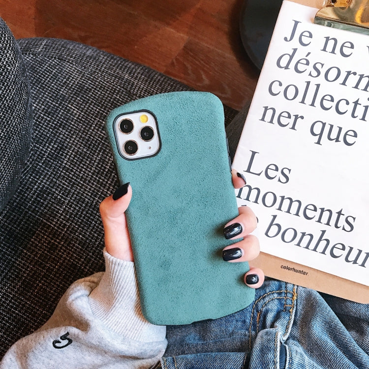 For iPhone 11 Super Fiber Cloth Small Waist Shape Mobile Phone Protection Shell