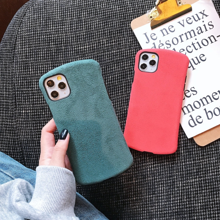 For iPhone 11 Super Fiber Cloth Small Waist Shape Mobile Phone Protection Shell