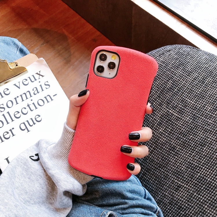 For iPhone 11 Super Fiber Cloth Small Waist Shape Mobile Phone Protection Shell