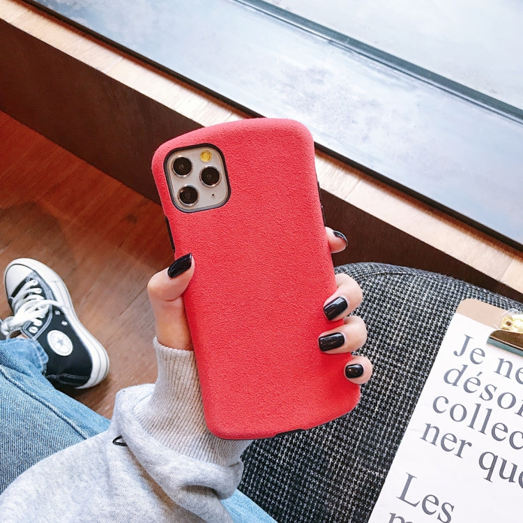 For iPhone 11 Super Fiber Cloth Small Waist Shape Mobile Phone Protection Shell