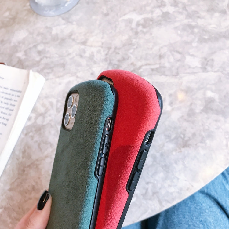 For iPhone 11 Super Fiber Cloth Small Waist Shape Mobile Phone Protection Shell