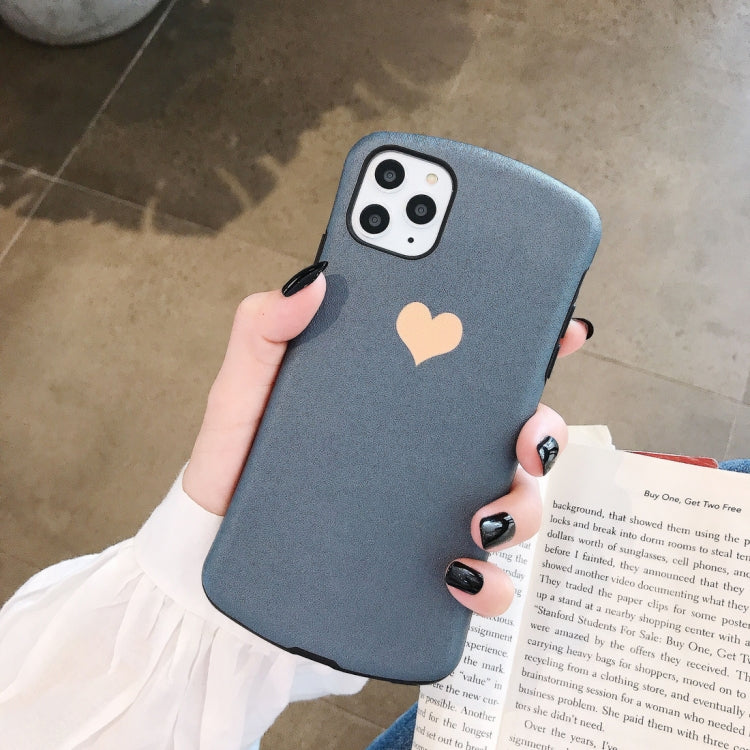 For iPhone 11 Pro Simple Love Design Small Waist Shape Relief Mobile Phone Protection Shell