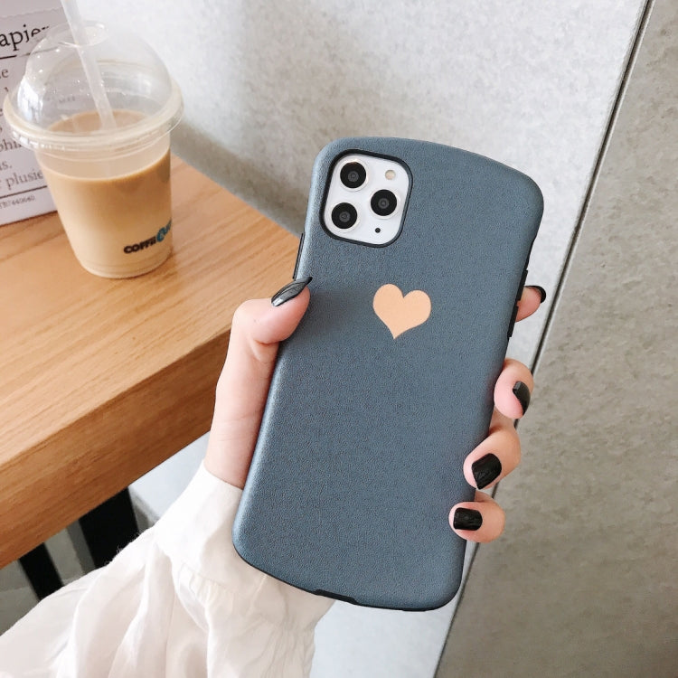 For iPhone 11 Pro Simple Love Design Small Waist Shape Relief Mobile Phone Protection Shell