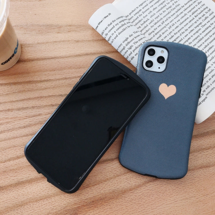 For iPhone 11 Pro Simple Love Design Small Waist Shape Relief Mobile Phone Protection Shell