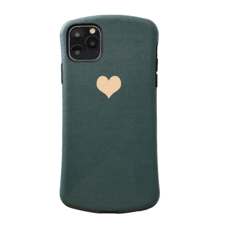 For iPhone 11 Pro Simple Love Design Small Waist Shape Relief Mobile Phone Protection Shell