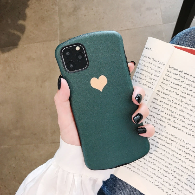 For iPhone 11 Pro Simple Love Design Small Waist Shape Relief Mobile Phone Protection Shell