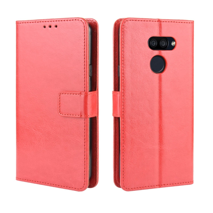 For LG K40S  Retro Crazy Horse Texture Horizontal Flip Leather Case with Holder & Card Slots & Photo Frame