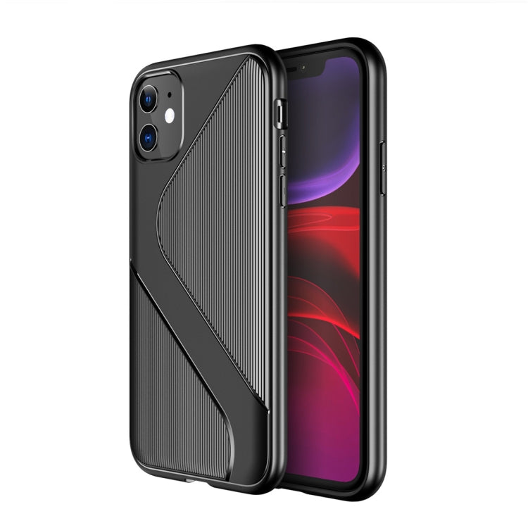 For iPhone 11 S-Shaped Soft TPU Protective Cover Case