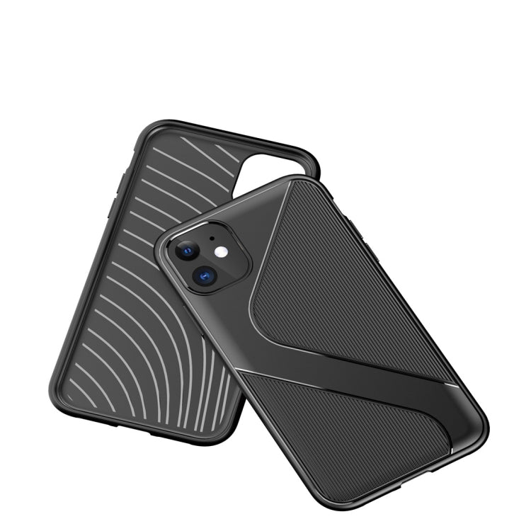 For iPhone 11 S-Shaped Soft TPU Protective Cover Case