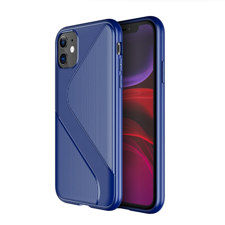 For iPhone 11 S-Shaped Soft TPU Protective Cover Case