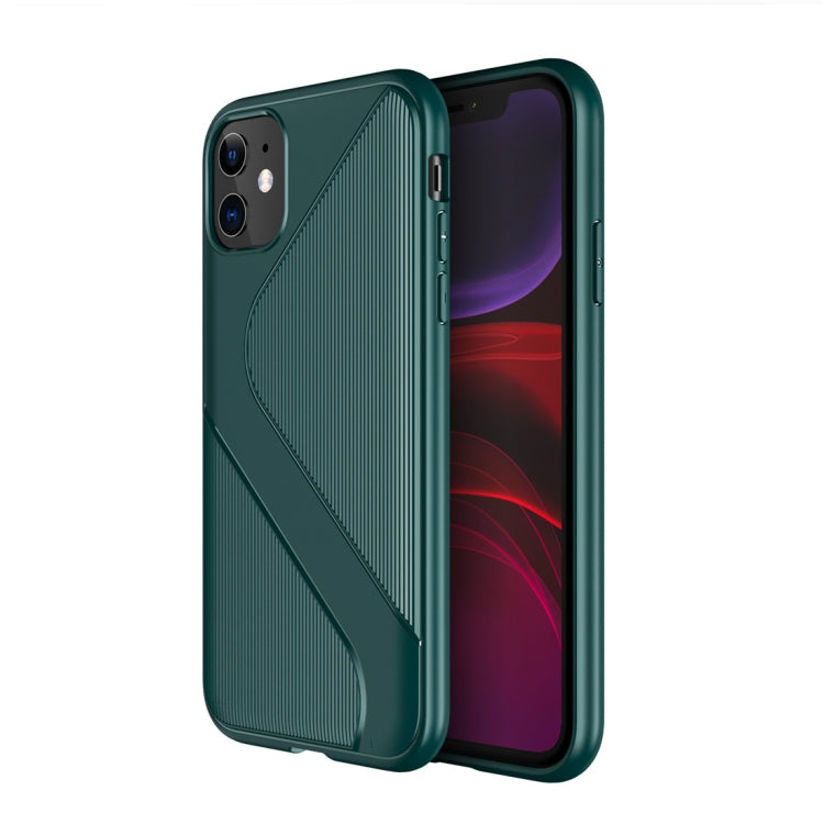 For iPhone 11 S-Shaped Soft TPU Protective Cover Case