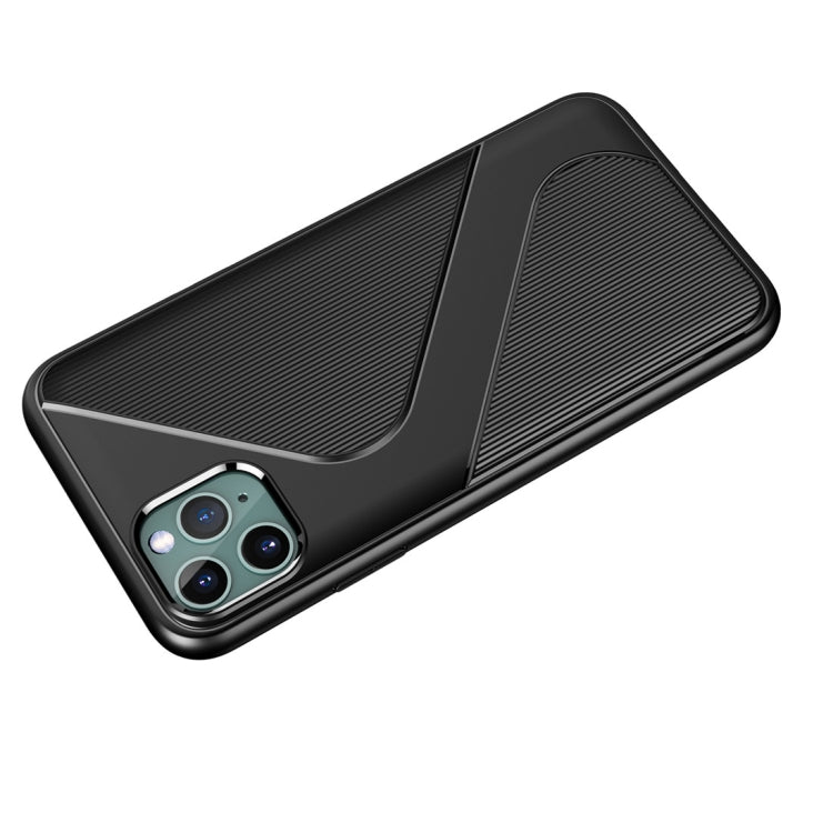 For iPhone 11 Pro Max S-Shaped Soft TPU Protective Cover Case