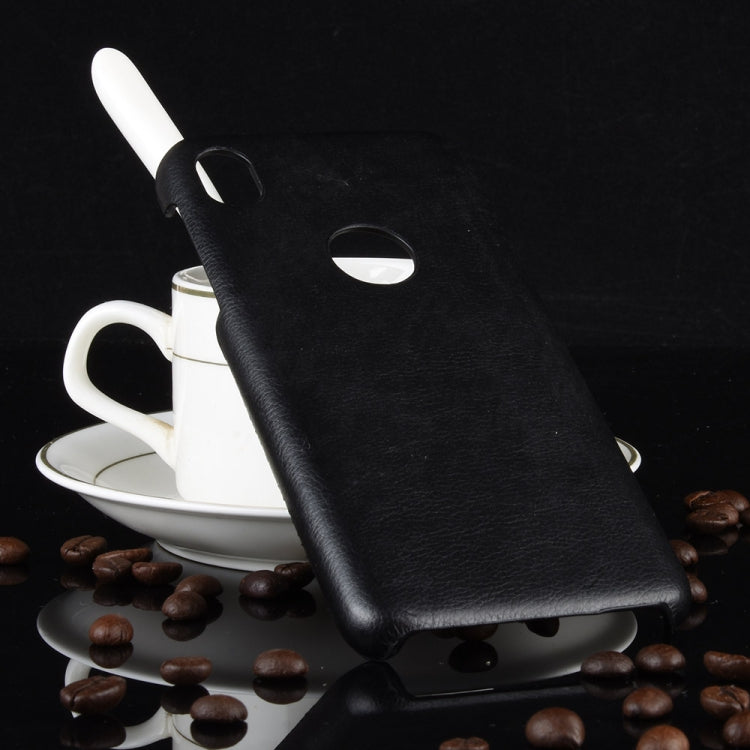 For Motorola Moto E6 Shockproof Litchi Texture PC + PU Case