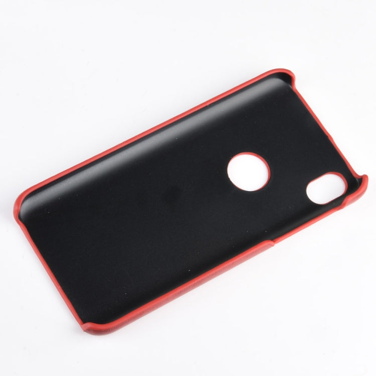 For Motorola Moto E6 Shockproof Litchi Texture PC + PU Case