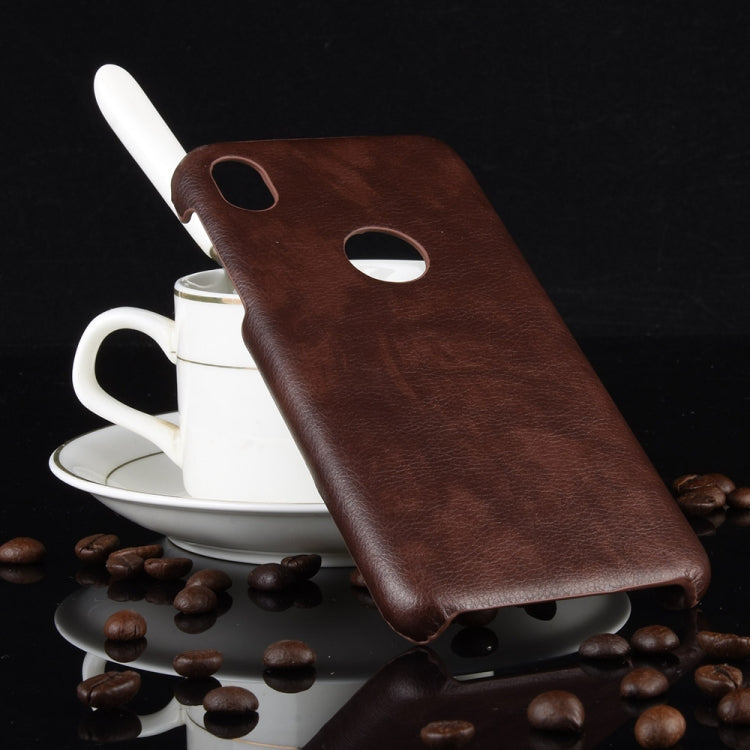 For Motorola Moto E6 Shockproof Litchi Texture PC + PU Case