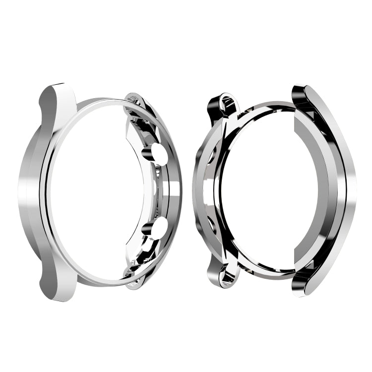 For HUAWEI Watch GT Elegant 42mm ENKAY Hat-prince 2 in 1 Full Coverage Electroplate TPU Case + 0.2mm 9H 2.15D Curved Edge Tempered Glass Film(Silver)