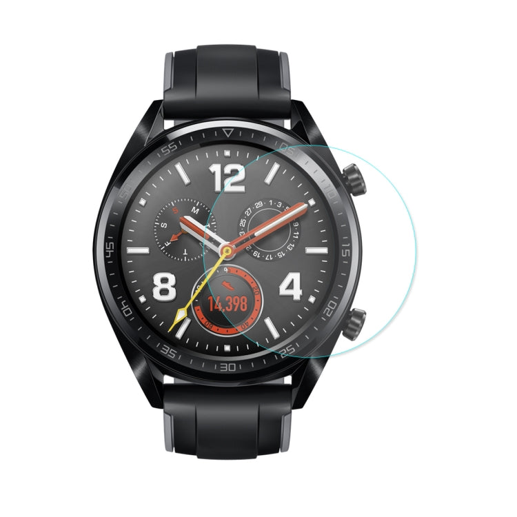 For HUAWEI Watch GT Classic / GT Active / GT Sport 46mm ENKAY Hat-prince 2 in 1 Full Coverage Transparent TPU Case + 0.2mm 9H 2.15D Curved Edge Tempered Glass Film
