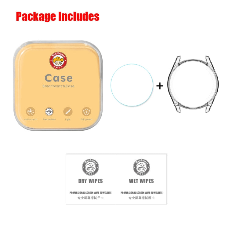 For HUAWEI Watch Elegant 42mm ENKAY Hat-prince 2 in 1 Full Coverage Transparent TPU Case + 0.2mm 9H 2.15D Curved Edge Tempered Glass Film