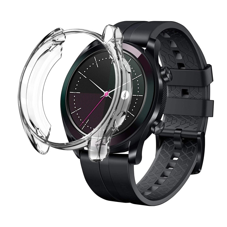 For HUAWEI Watch Elegant 42mm ENKAY Hat-prince 2 in 1 Full Coverage Transparent TPU Case + 0.2mm 9H 2.15D Curved Edge Tempered Glass Film