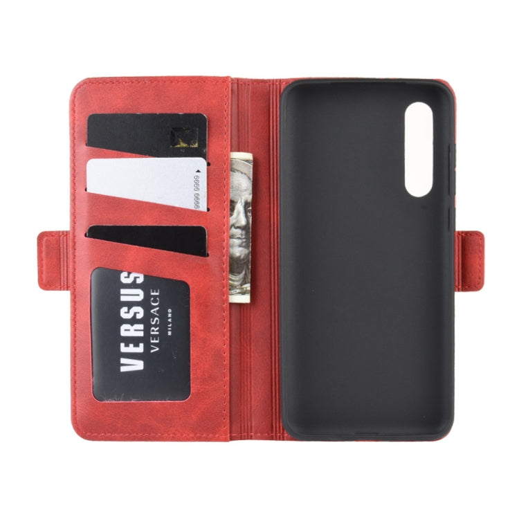 For Xiaomi 9 Pro/Xiaomi 9 Pro 5G Double Buckle Crazy Horse Business Mobile Phone Holster with Card Wallet Bracket Function