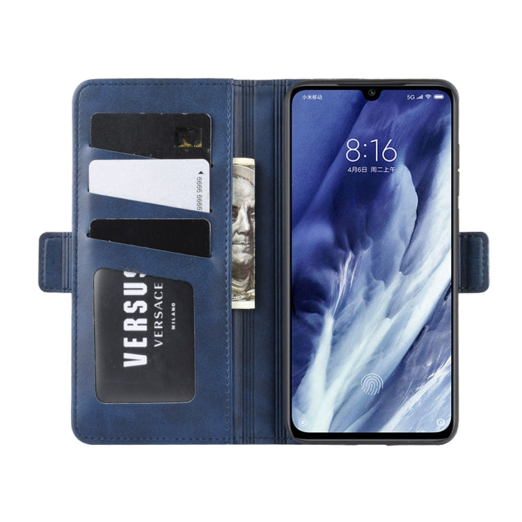 For Xiaomi 9 Pro/Xiaomi 9 Pro 5G Double Buckle Crazy Horse Business Mobile Phone Holster with Card Wallet Bracket Function