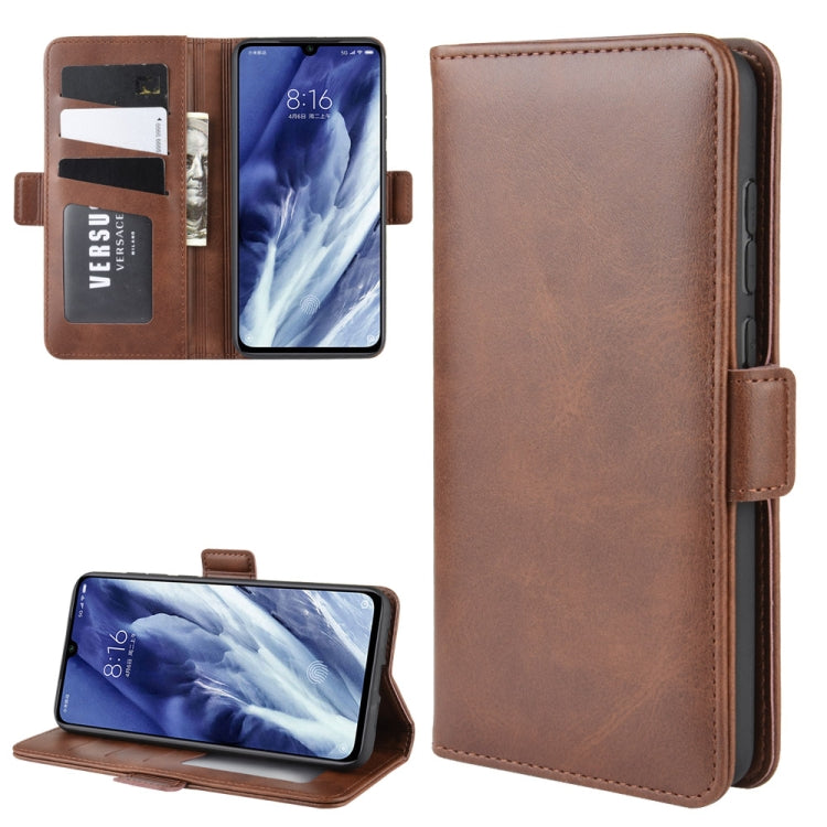 For Xiaomi 9 Pro/Xiaomi 9 Pro 5G Double Buckle Crazy Horse Business Mobile Phone Holster with Card Wallet Bracket Function