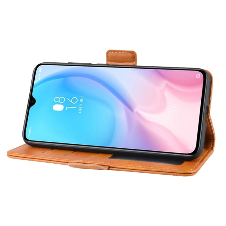 For Xiaomi CC9 Double Buckle Crazy Horse Business Mobile Phone Holster with Card Wallet Bracket Function