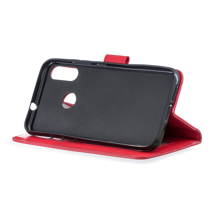 For Moto E6 Plus Crazy Horse Texture Horizontal Flip Leather Case with Holder & Card Slots & Wallet & Photo Frame