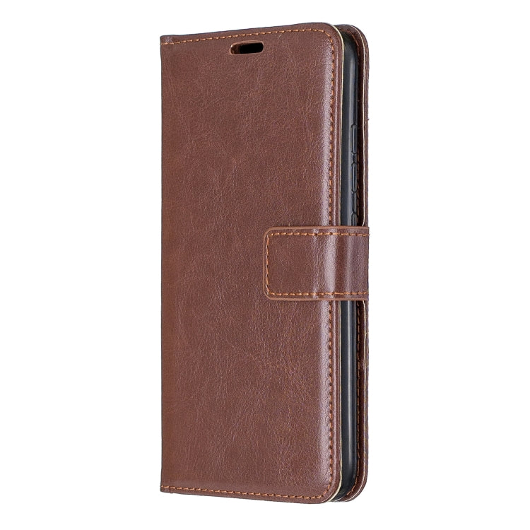 For Moto E6 Plus Crazy Horse Texture Horizontal Flip Leather Case with Holder & Card Slots & Wallet & Photo Frame