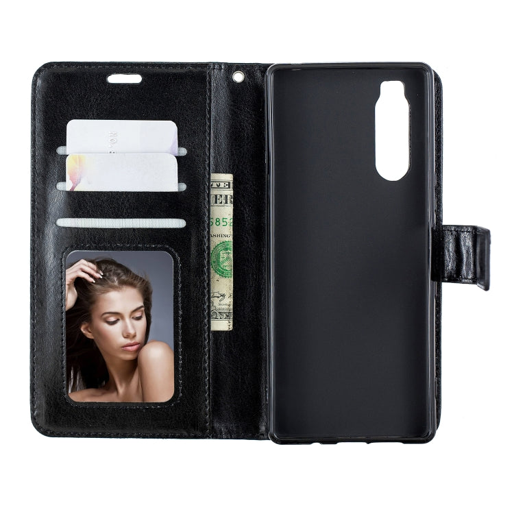 For Sony Xperia 5 Crazy Horse Texture Horizontal Flip Leather Case with Holder & Card Slots & Wallet & Photo Frame