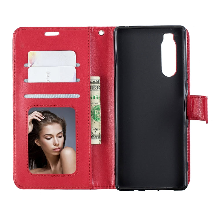For Sony Xperia 5 Crazy Horse Texture Horizontal Flip Leather Case with Holder & Card Slots & Wallet & Photo Frame