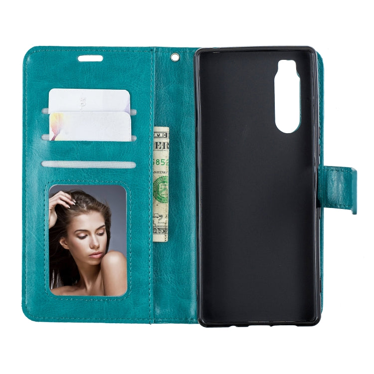 For Sony Xperia 5 Crazy Horse Texture Horizontal Flip Leather Case with Holder & Card Slots & Wallet & Photo Frame
