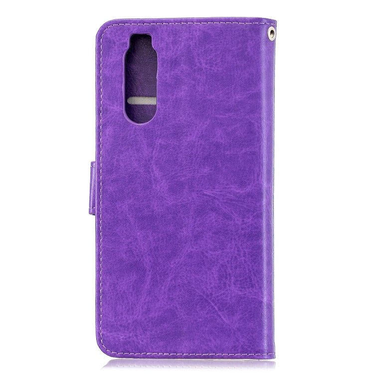 For Sony Xperia 5 Crazy Horse Texture Horizontal Flip Leather Case with Holder & Card Slots & Wallet & Photo Frame