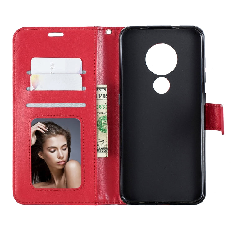For Nokia 6.2 / 7.2 Crazy Horse Texture Horizontal Flip Leather Case with Holder & Card Slots & Wallet & Photo Frame