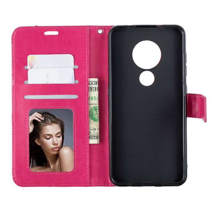 For Nokia 6.2 / 7.2 Crazy Horse Texture Horizontal Flip Leather Case with Holder & Card Slots & Wallet & Photo Frame