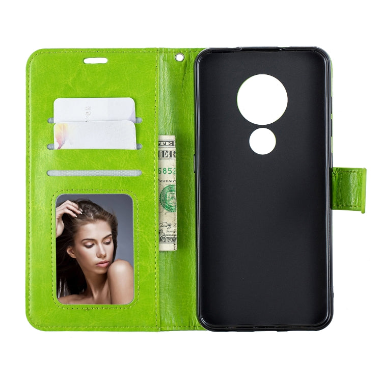For Nokia 6.2 / 7.2 Crazy Horse Texture Horizontal Flip Leather Case with Holder & Card Slots & Wallet & Photo Frame